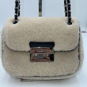 Michael Kors Sloan Shearling Small Chain Shoulder Bag